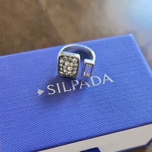 Silpada crystal cuff ring
